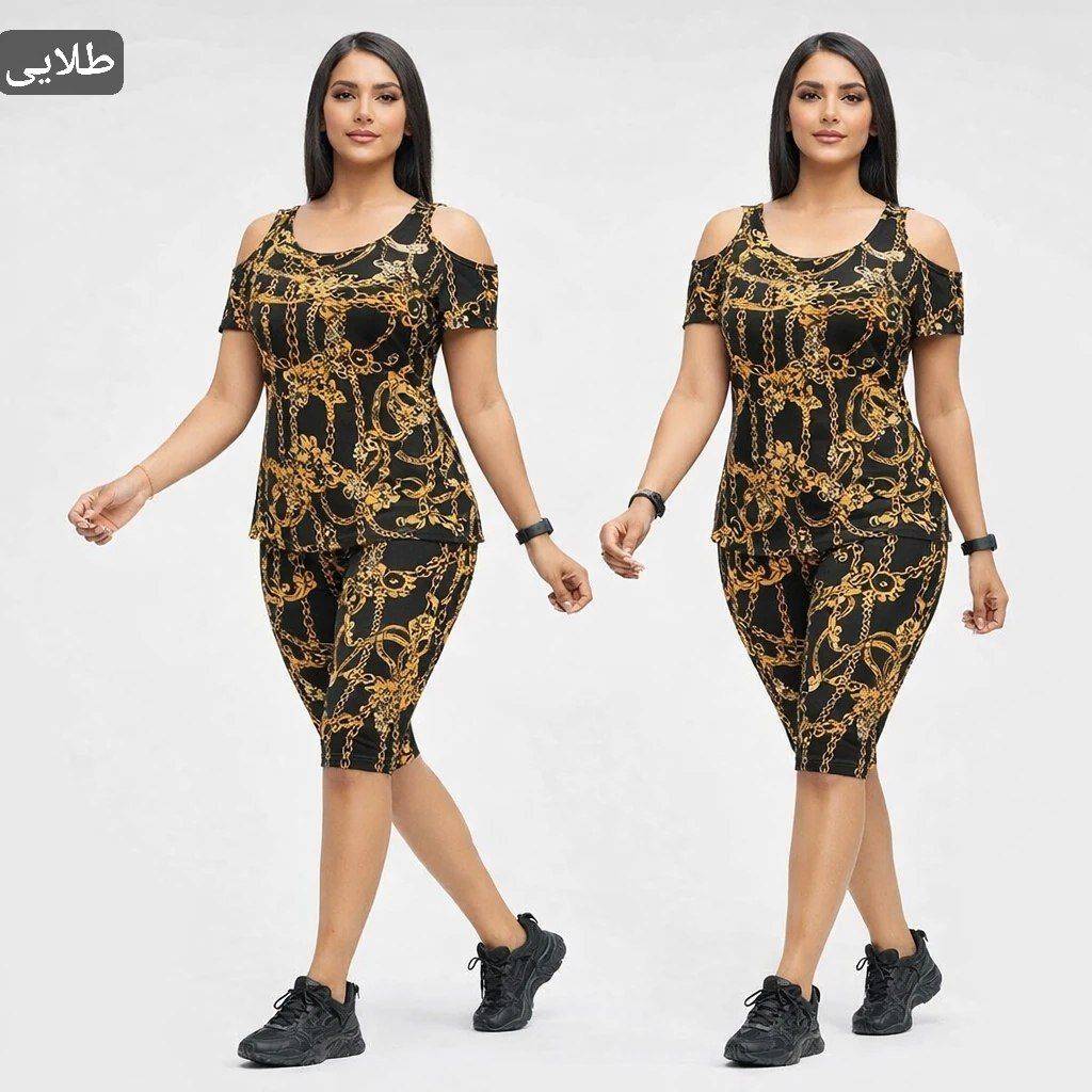 ست تاپ و شلوارک ژوبین ویسکوز